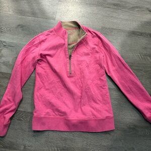 Tommy Bahama Pink Half-Zip Turtleneck Pullover